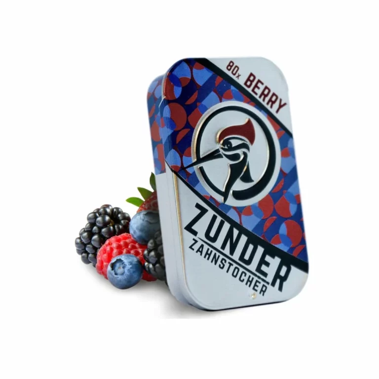 Zunder Zahnstocher - Berry Box - Zahnstocher mit Geschmack