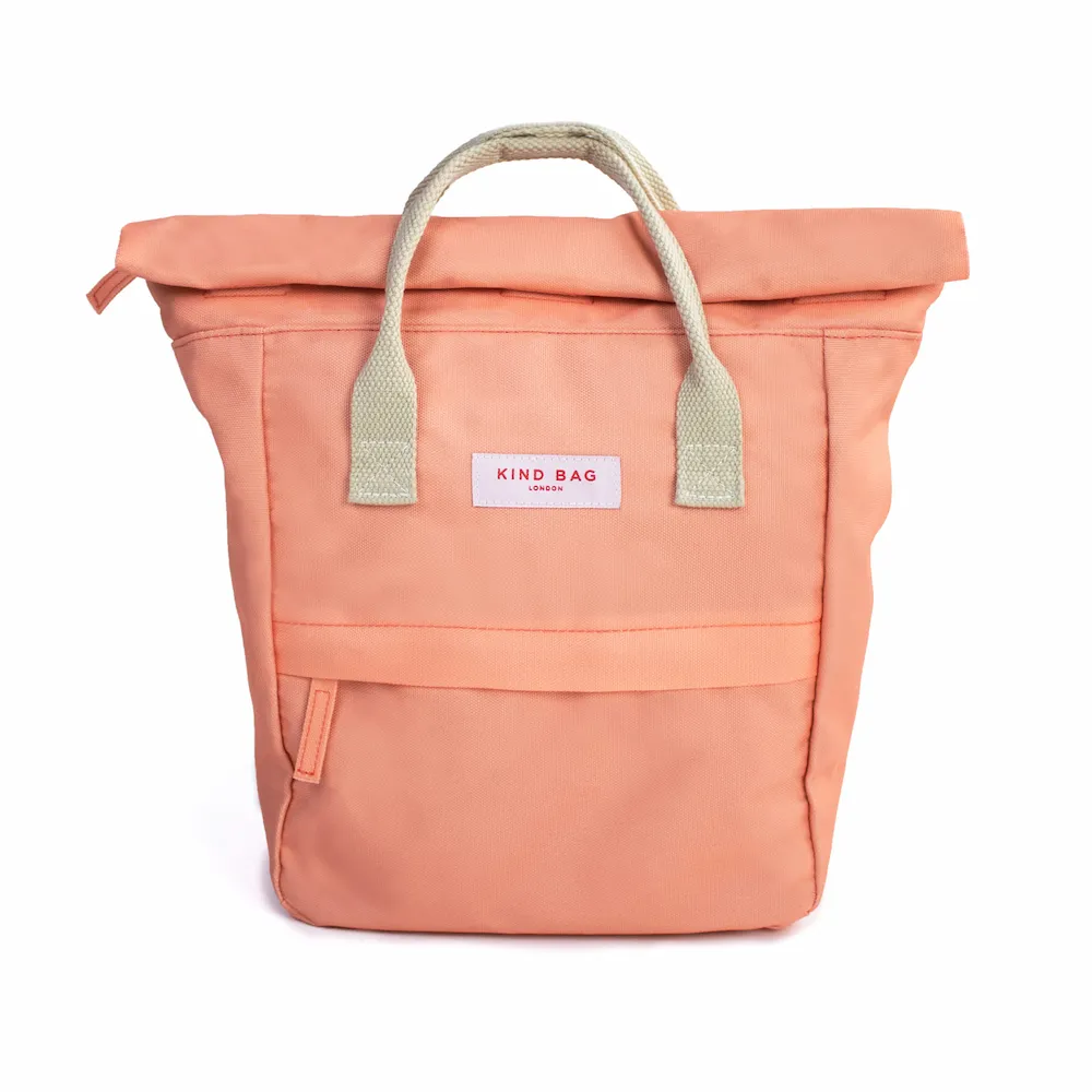 Kind Bag Backpack Peach Orange - compact backpack in bright colors