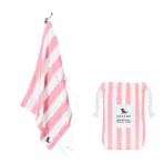 Dock & Bay Cooling Towel Cabana Malibu Pink - Chiffon avec poche