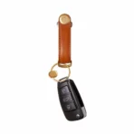 Orbitkey Gift Set - Leather Key Organizer - Cognac with Gold Ring