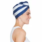 Dock and Bay Hair Wrap Navy Blue habillé