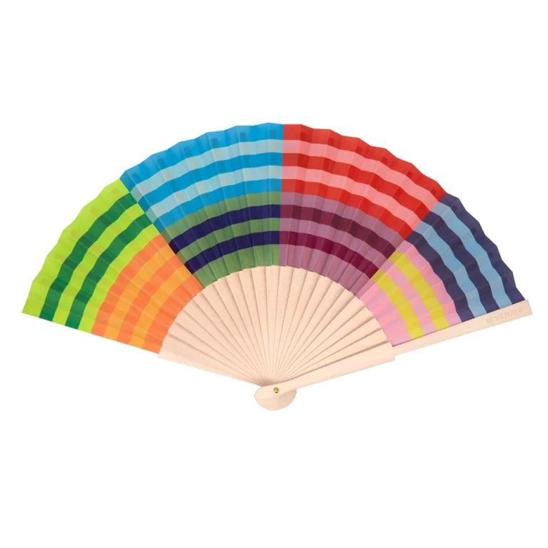 Remember hand fan colorful