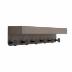 Remember wall coat rack with shelf in mocha