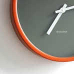 Remember wall clock Cocoa brown and orange